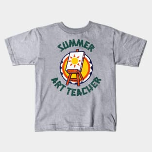 Summer Art Teacher Holiday Camp Kids T-Shirt